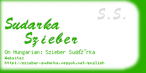 sudarka szieber business card
